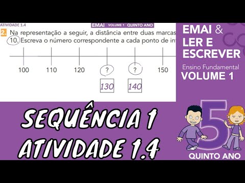 Desvendando os Segredos da Reta Numérica: Domine os Números Naturais! Emai 5º Ano Atividade 1.4